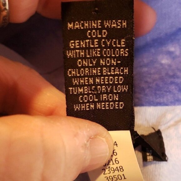 Alfani Petite Womens New Blue Purple Watercolor Sleeveless Blouse Small - Picture 6 of 6